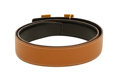 Lot 196 - Hermes Gold Epsom Constance Belt - Size 75