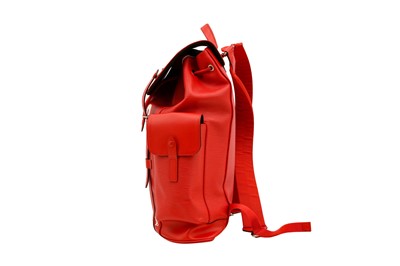 Lot 150 - Louis Vuitton x Supreme Red Epi Christopher Backpack