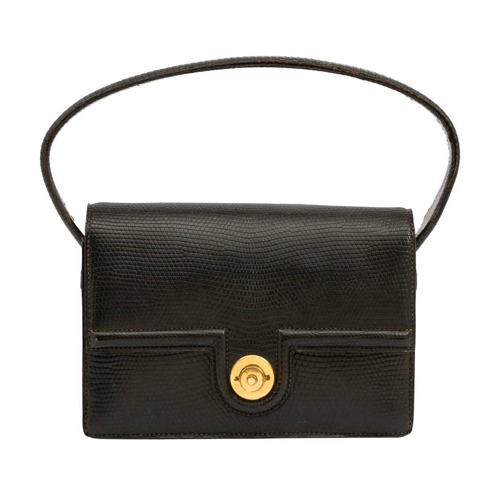 Lot 175 - λ Hermes Black Lizard Princess Mini Bag