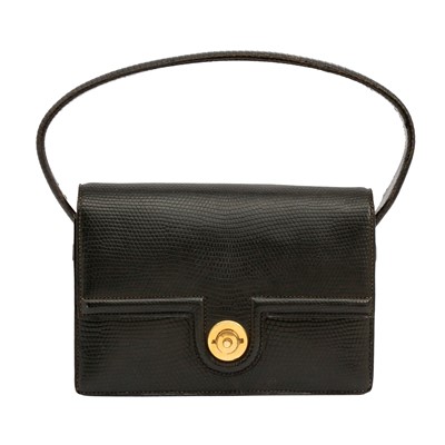 Lot 175 - λ Hermes Black Lizard Princess Mini Bag