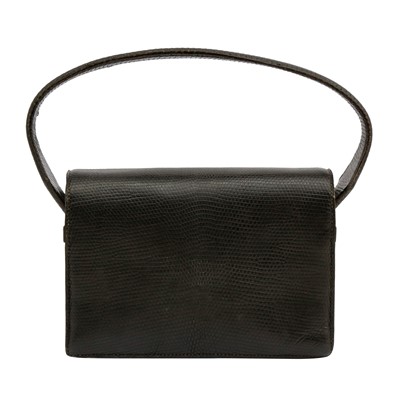 Lot 175 - λ Hermes Black Lizard Princess Mini Bag