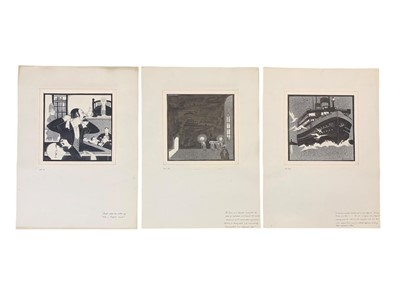 Lot 211 - Halliwell (Albert Edward) Thirty-two ‘Illustrations to Buried Alive’ (Arnold Bennett)