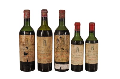 Lot 44 - BORDEAUX, RED 1950 CHATEAU LATOUR 1x75cl, 1959 CHATEAU LATOUR 2x75cl, 2x37.5cl