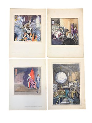 Lot 206 - Halliwell (Albert Edward) ‘Illustrations’, eight designs including horror