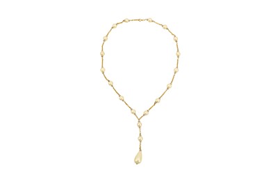 Lot 321 - Chanel Ivory Pearl Pear Drop Necklace