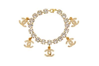 Lot 405 - Chanel Crystal CC 'Barbie' Bracelet