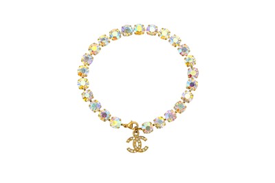 Lot 402 - Chanel Aurora Borealis CC 'Barbie' Anklet