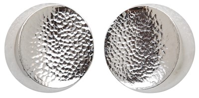 Lot 78 - Yves Saint Laurent Textured Clip On Earrings