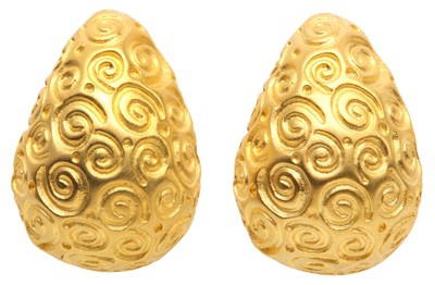 Lot 63 - Givenchy Multi Swirl Clip On Earrings