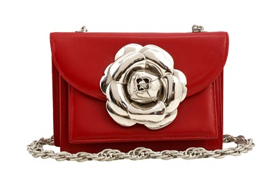 Lot 156 - Oscar De La Renta Red Tro Mini Bag