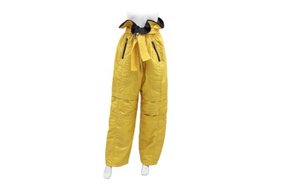 Lot 198 - Dolce & Gabbana Yellow Padded Ski Pants - Size 40