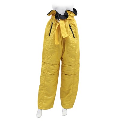 Lot 575 - Dolce & Gabbana Yellow Padded Ski Pants - Size 40