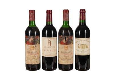 Lot 85 - BORDEAUX, RED 1995 CHATEAU LATOUR, 1995 CHATEAU MARGAUX, 1985 MOUTON ROTHSCHILD 4x75cl