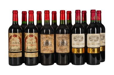 Lot 100 - BORDEAUX, RED MIXED VINTAGES 12x75cl