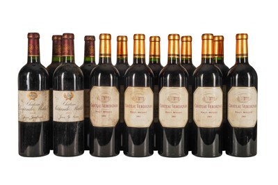 Lot 90 - BORDEAUX, RED 2008 CHATEAU SOCIANDO MALLET, 2001 CHATEAU VERDIGNAN CRU BORGEOIS 13x75cl