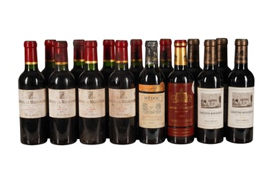 Lot 112 - BORDEAUX, RED MIXED VINTAGES 9x37.5cl, 6x75cl