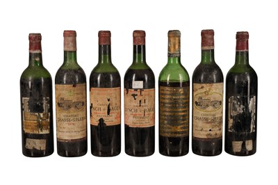 Lot 72 - BORDEAUX, RED 1961 CHATEAU D'ISSAN, 1964 CHASSE SPLEEN, 1962 LYNCH BAGES, 1970 CHASSE SPLEEN 7x75cl