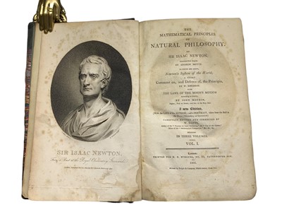 Lot 71 - Newton (Isaac) The Mathematical Principles of Natural Philosophy [Principia] First complete translation into English, 1803