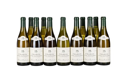 Lot 156 - BURGUNDY, WHITE 2002 CHABLIS 1er CRU LES VAUCOPINS HERETIER DE BAUDRICOURT 9x75cl