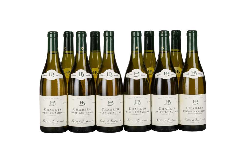 Lot 155 - BURGUNDY, WHITE 2002 CHABLIS 1er CRU LES VAILLONS 10x75cl