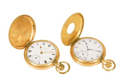 Lot 138 - TWO FULL HUNTER POCKET WATCHES