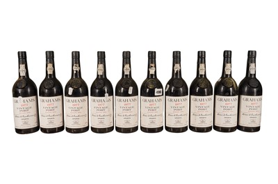 Lot 216 - PORT 1977 GRAHAM'S VINTAGE PORT 10x75cl