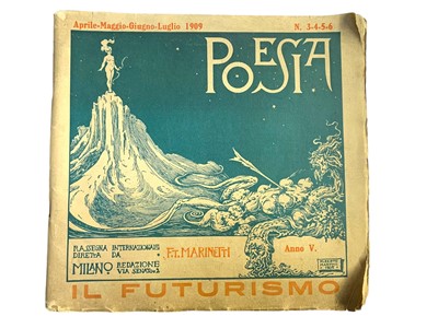 Lot 252 - Marinetti (F. T.) editor, Poesia: Il Futurismo, 1909