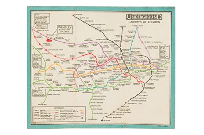 Lot 194 - Stingemore. Map of London’s Underground Railways. [1925