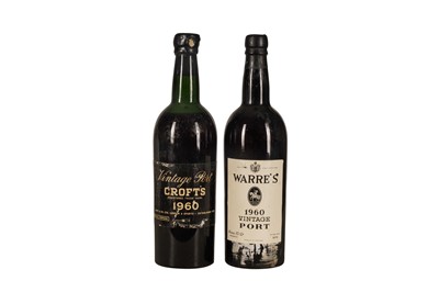 Lot 214 - PORT 1960 CROFT'S VINTAGE PORT 1x75cl, 1960 WARRE'S VINTAGE PORT 1x75cl