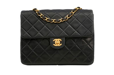 Lot 72 - Chanel Navy Square Mini Flap Bag