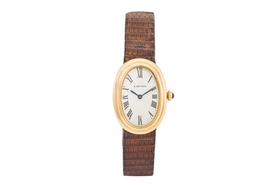 Lot 105 - Lady's Cartier 'Baignoire' Wristwatch