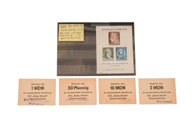 Lot 305 - East Germany 1955/1970s Schiller M/S and Payment Vouchers