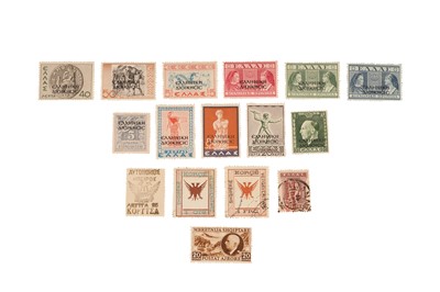 Lot 313 - Albania 1920/1941 Overprints Greece + Korce