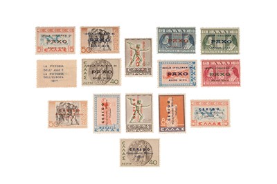 Lot 315 - 1941/43 Italian Overprints on Greek stamps for Cerrigo and Paxos