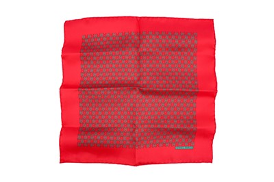 Lot 149 - Hermes Red H Pocket Square