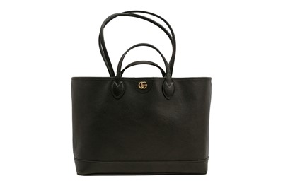 Lot 371 - Gucci Black GG Ophidia Medium Tote