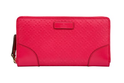 Lot 130 - Gucci Pink Bright Diamante Long Wallet