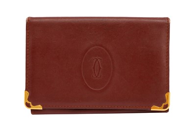 Lot 172 - Cartier Burgundy Must De Cartier Card Wallet