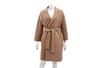 Lot 244 - Maxmara Camel Wool Belted Coat - Size 8