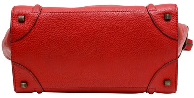 Lot 25 - Celine Red Bi Color Small Luggage Tote