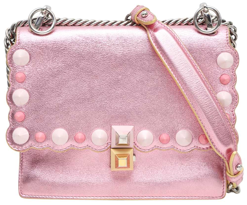 Lot 8 - Fendi Metallic Pink Mini Kan I Bag