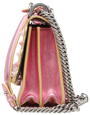 Lot 8 - Fendi Metallic Pink Mini Kan I Bag