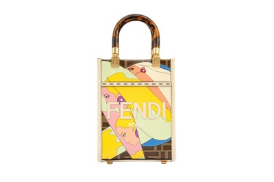 Lot 308 - Fendi Cream Zucca Mini Sunshine Shopper Tote