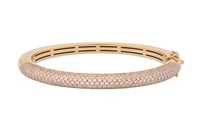 Lot 336 - HIRSH | A DIAMOND BANGLE