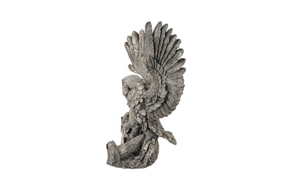 Lot 61 - An Elizabeth II silver filled model of a barn owl, circa 1997 designed by Nick Bibby (b.1960) for Country Artists