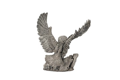 Lot 61 - An Elizabeth II silver filled model of a barn owl, circa 1997 designed by Nick Bibby (b.1960) for Country Artists