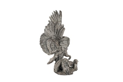 Lot 61 - An Elizabeth II silver filled model of a barn owl, circa 1997 designed by Nick Bibby (b.1960) for Country Artists