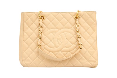 Lot 267 - Chanel Beige Medium GST Grand Shopping Tote