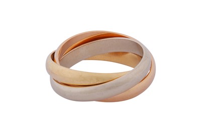 Lot 308 - CARTIER | A GOLD 'TRINITY' RING