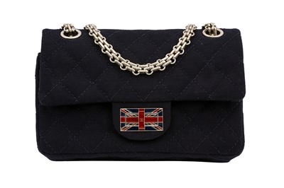 Lot 57 - Chanel Navy Mini Reissue 2.55 Double Flap Bag